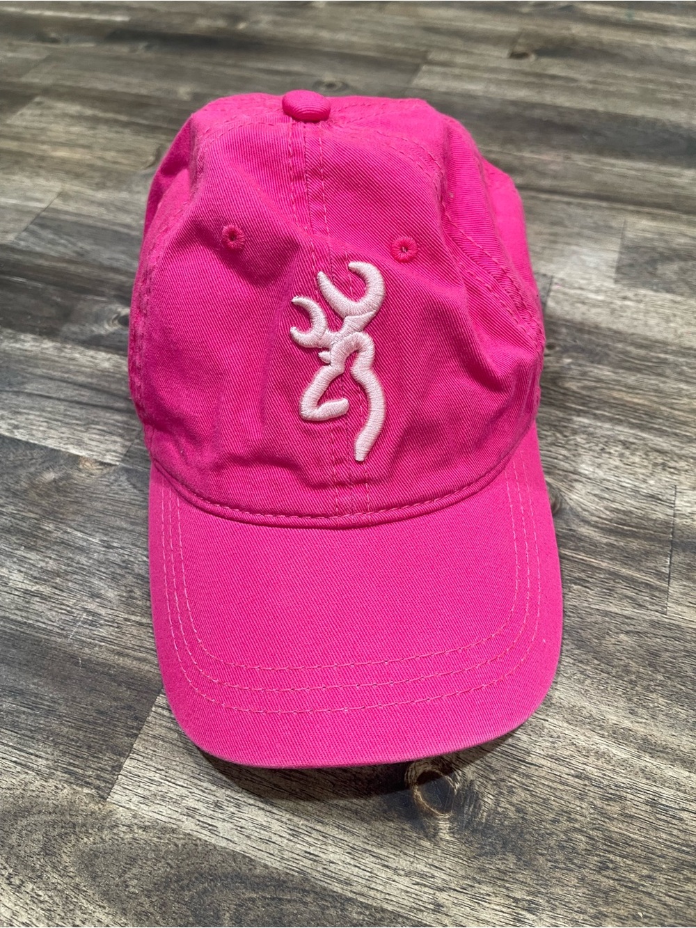 Browning Pink Buckmark Adjustable Hat Cap Embroidered Logo Cotton - Picture 4 of 4